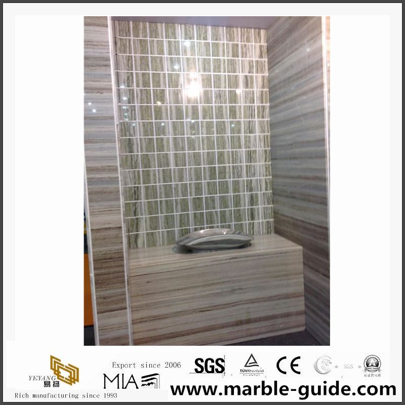 white wood vein marble tiles for wall