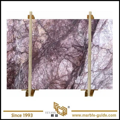 Μωβ λιλά Bookmatch μαρμάρινες πλάκες