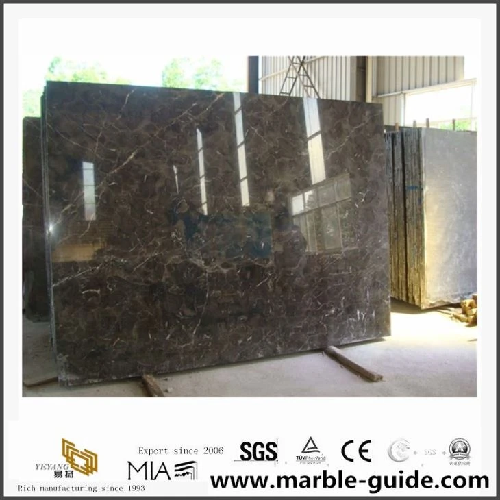 Καυτή πώληση China Dark Emperador Marble Floor Floor, Brown Color Natural Marble