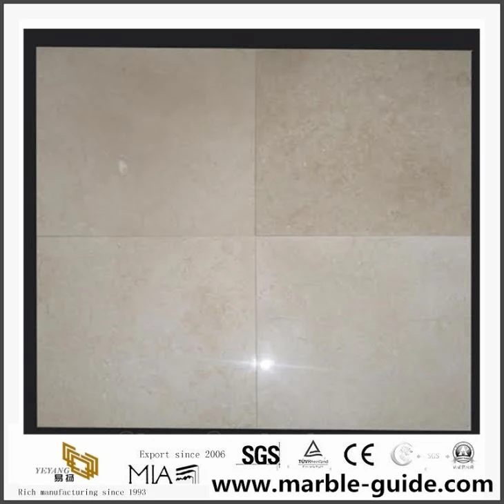 Natural Galala Beige Marble Slab For For Bathroom Floor Tile