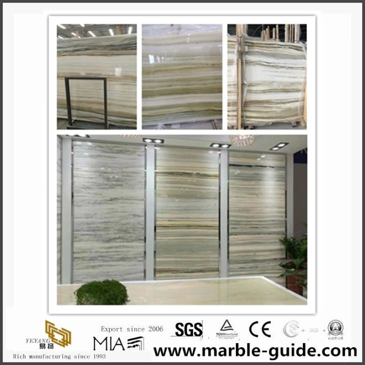 New Product China Rainbow White Marble Tiles Natural Stone