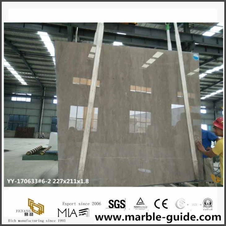 China Caesar Grey Marble Slabs In Stock For Sale With Newly Cut
