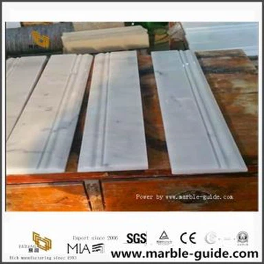 Αγοράστε ποιότητα Guangxi White Marble Borders από το Marble Stone Factory
